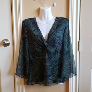 Allison Taylor 100% Silk Blouse Medium